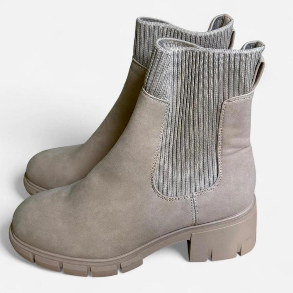 ZBY Tan Chelsea Boots Women’s Size 8 Never Worn - Picture 3 of 6